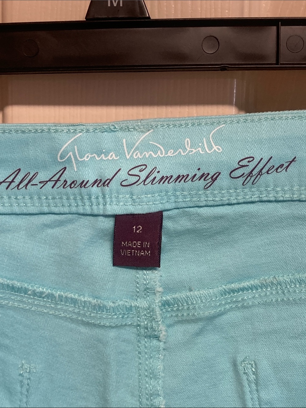 Gloria Vanderbilt Lillian Skimmer Aqua Sky Blue Sz 12 NWT - Picture 4 of 11
